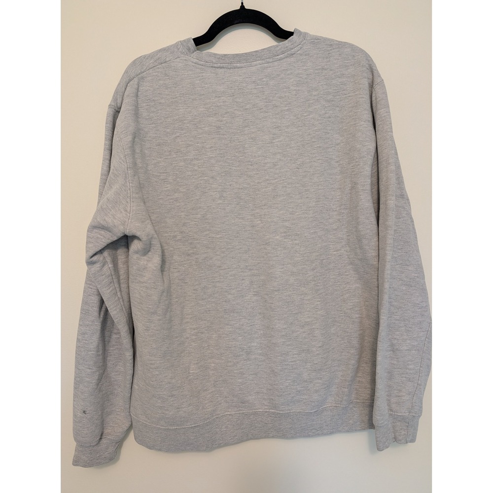 Obey Mens Large New Times Will Come Floral Art Sweatshirt Heather Grey Pullover - Picture 2 of 9